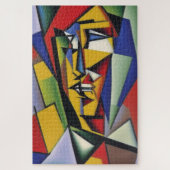 Abstrait Portrait Cubiste Jigsaw Puzzle (Vertical)