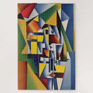 Abstrait Portrait Cubiste Jigsaw Puzzle