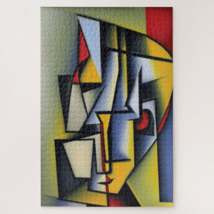 Abstrait Portrait Cubiste Jigsaw Puzzle