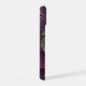 Abstrait Purpur moderne Khaki Gris Fleur fractale (Côté droit)