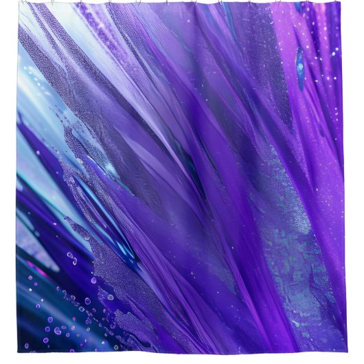 Abstrait rideau de douche chic violet (Devant)