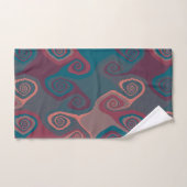 Abstrait rose et turquoise (Serviette à main)