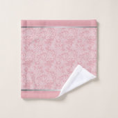 Abstrait Rose Pâle Élégant (Gant de toilette)