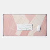Abstrait Rose Pâle Minimaliste (Clavier et souris)