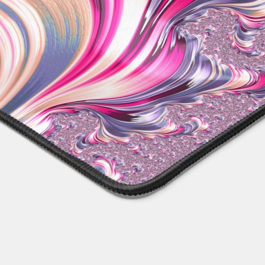 Abstrait rose pourpre spirale fractale (Coin)