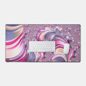 Abstrait rose pourpre spirale fractale (Clavier et souris)