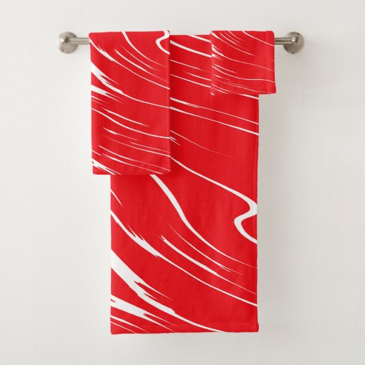 Abstrait rouge et blanc (En situation)