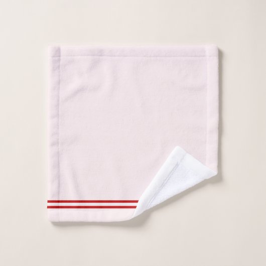 Abstrait rouge et blanc (Gant de toilette)