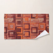 abstrait rouge et orange (Serviette à main)