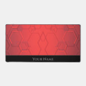 Abstrait rouge hexagonal forme motif rouge et noir (Recto)
