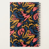 Abstrait sans couture brosse trait moderne multico (Dos)