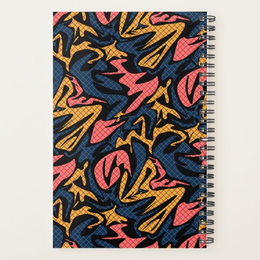 Abstrait sans couture brosse trait moderne multico (Dos)