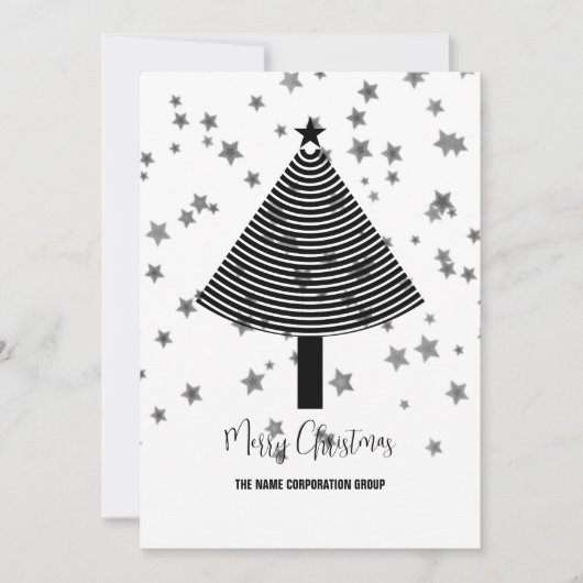 Abstrait sapin de Noël Invitation (Devant)