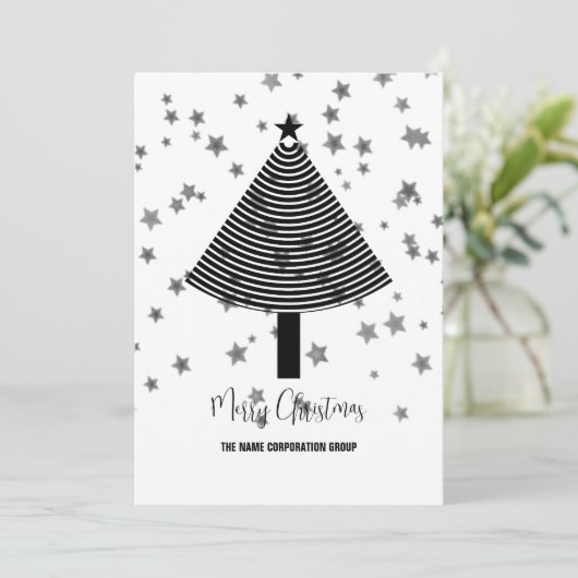 Abstrait sapin de Noël Invitation (Debout devant)