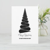 Abstrait sapin de Noël Invitation (Debout devant)