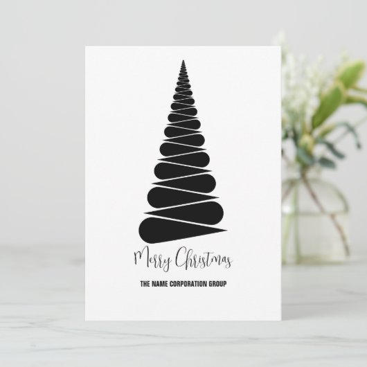 Abstrait sapin de Noël Invitation (Debout devant)