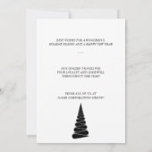Abstrait sapin de Noël Invitation (Dos)