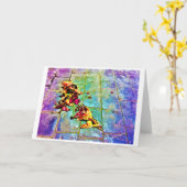 Abstrait Street View 717, carte (Fleur jaune)