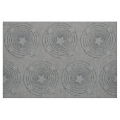 Abstrait Style Star Motif spirale tissu gris (Fat Quarter)