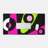 Abstrait surf Chaud rose Lime Vert noir (Clavier et souris)