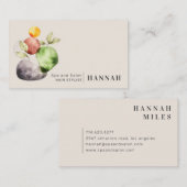 Abstrait Terra Formes organiques Carte de visite m (Devant / Derrière)