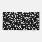 Abstrait Terrazzo Mosaic Motif noir et blanc (Recto)