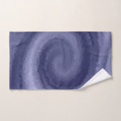 Abstrait tourbillon bleu violet marine moderne pri (Serviette à main)