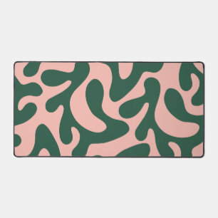 Abstrait vert et rose minimaliste
