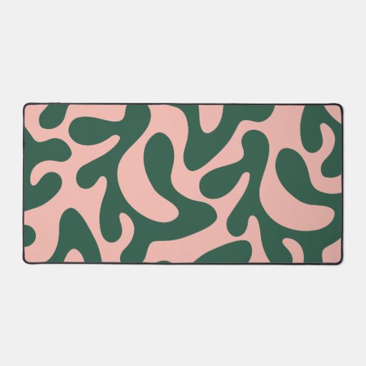 Abstrait vert et rose minimaliste (Recto)