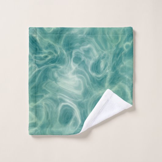 Abstrait vert turquoise (Gant de toilette)
