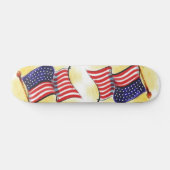 abstrait vieux glory drapeau américain skateboard (Horz)