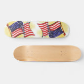 abstrait vieux glory drapeau américain skateboard (Horz)