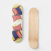 abstrait vieux glory drapeau américain skateboard (Recto)
