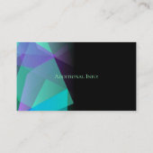 Abstrait violet et Carte de visite vert 4 (Dos)