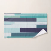 Abstrait violet, vert et turquoise (Serviette à main)