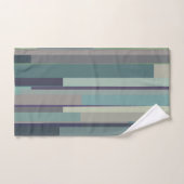 Abstrait violet, vert et turquoise (Serviette à main)