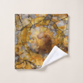 Abstrait, vitrail, peinture contemporaine (Gant de toilette)