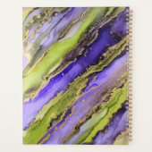 Abstraite Black Green Purple Gold Foil (Dos)
