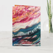 Abstraite carte de voeux à flux coloré (Dos)