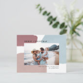 Abstraite carte postale de vacances peinte colorée (Debout devant)