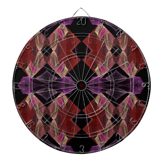 Abstraite Cible de flechettes fractale violette du (Devant)