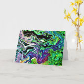 Abstraite Color Study 174, carte (Fleur jaune)