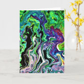 Abstraite Color Study 174, carte (Fleur jaune)