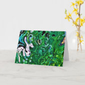 Abstraite Color Study 175, carte (Fleur jaune)