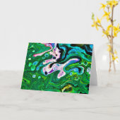 Abstraite Color Study 176, carte (Fleur jaune)