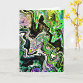 Abstraite Color Study 178, carte (Fleur jaune)