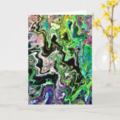 Abstraite Color Study 179, carte (Fleur jaune)