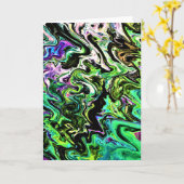 Abstraite Color Study 183, carte (Fleur jaune)