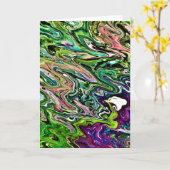 Abstraite Color Study 184, carte (Fleur jaune)