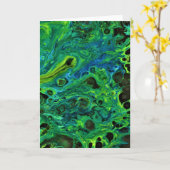 Abstraite Color Study 186, carte (Fleur jaune)